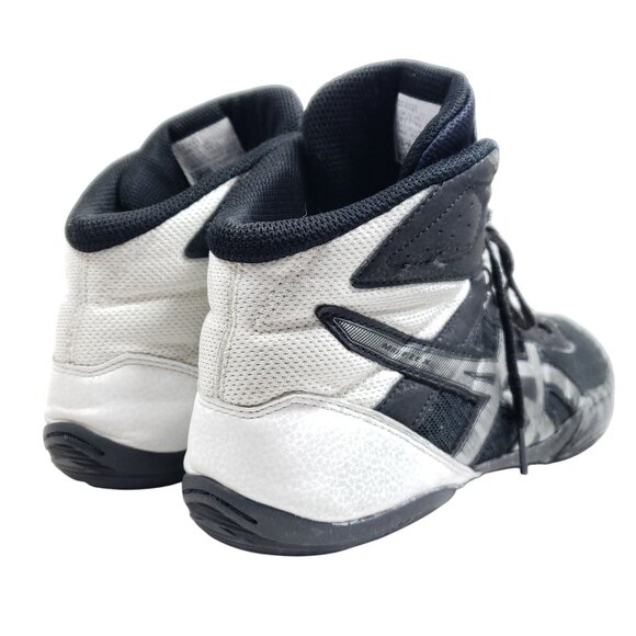 Asics Matflex-6 Men's Size 11.5 Wrestling Mat Black White Shoes - Picture 4 of 9